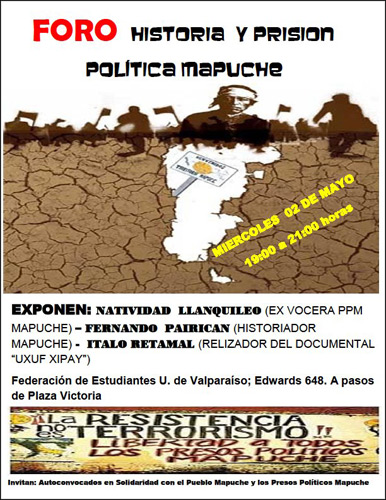 Foro: Historia y Prision Politica Mapuche en Chile
