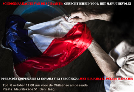 Se lava bandera Chile por tanta injusticia
