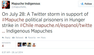 Mapuche Twitter Storm